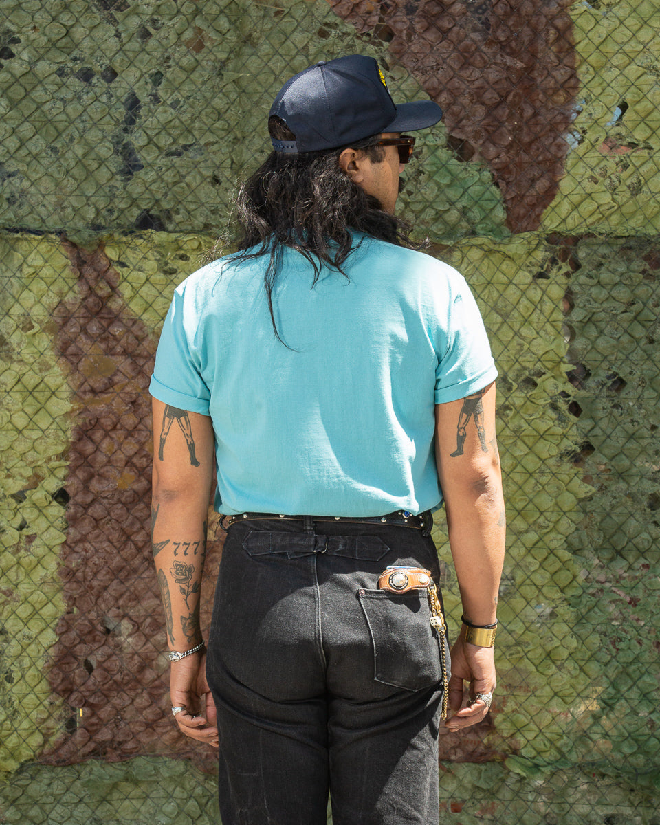 The Real McCoy's Military Tee / The Blue Ghost Teal Standard & Strange