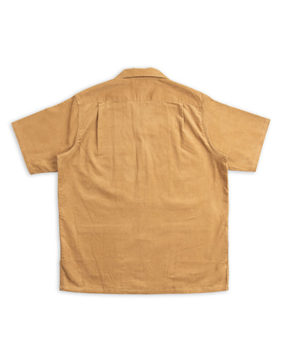 The Real McCoy's Open Collar Resort S/S Shirt / Summer Corduroy - Beige - Standard & Strange