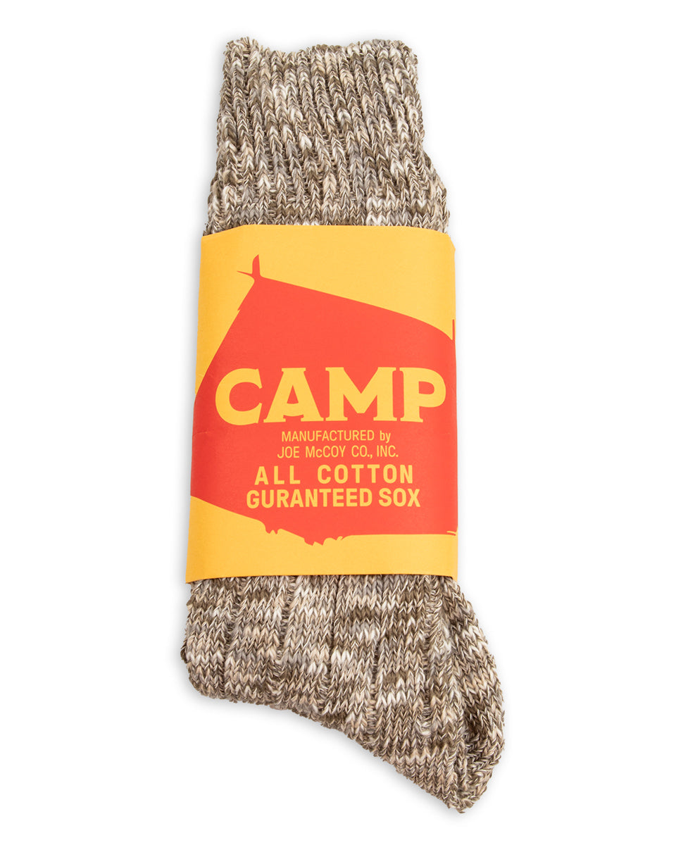 The Real McCoy's Outdoor Socks 'Camp' - O. Khaki - Standard & Strange