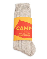 The Real McCoy's Outdoor Socks 'Camp' - Snow Gray - Standard & Strange