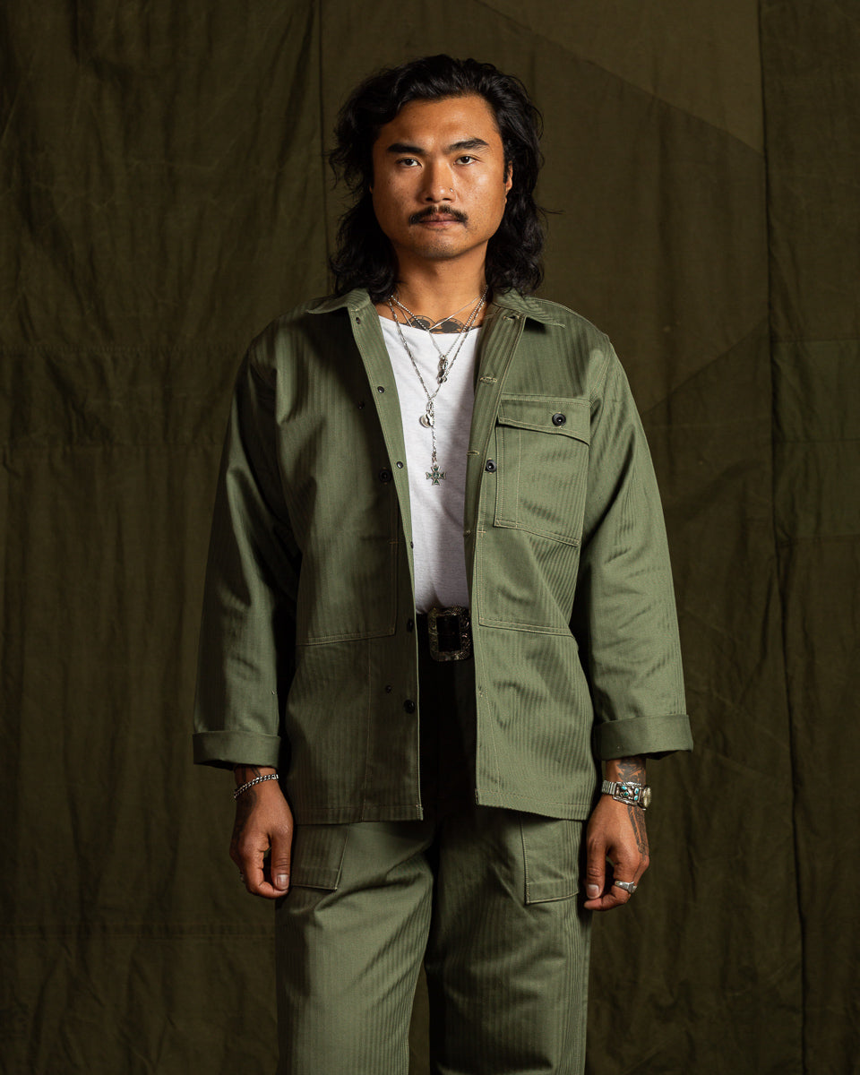 The Real McCoy's P-44 Utility Coat - Sage Green - Standard & Strange