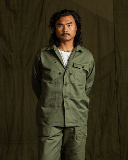 The Real McCoy's P-44 Utility Coat - Sage Green - Standard & Strange