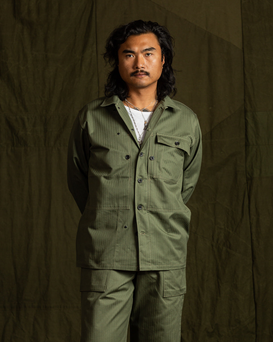 The Real McCoy's P-44 Utility Coat - Sage Green - Standard & Strange