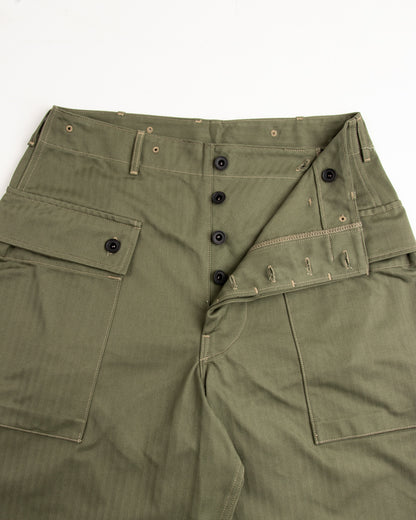 The Real McCoy's P-44 Utility Trousers - Sage Green - Standard & Strange