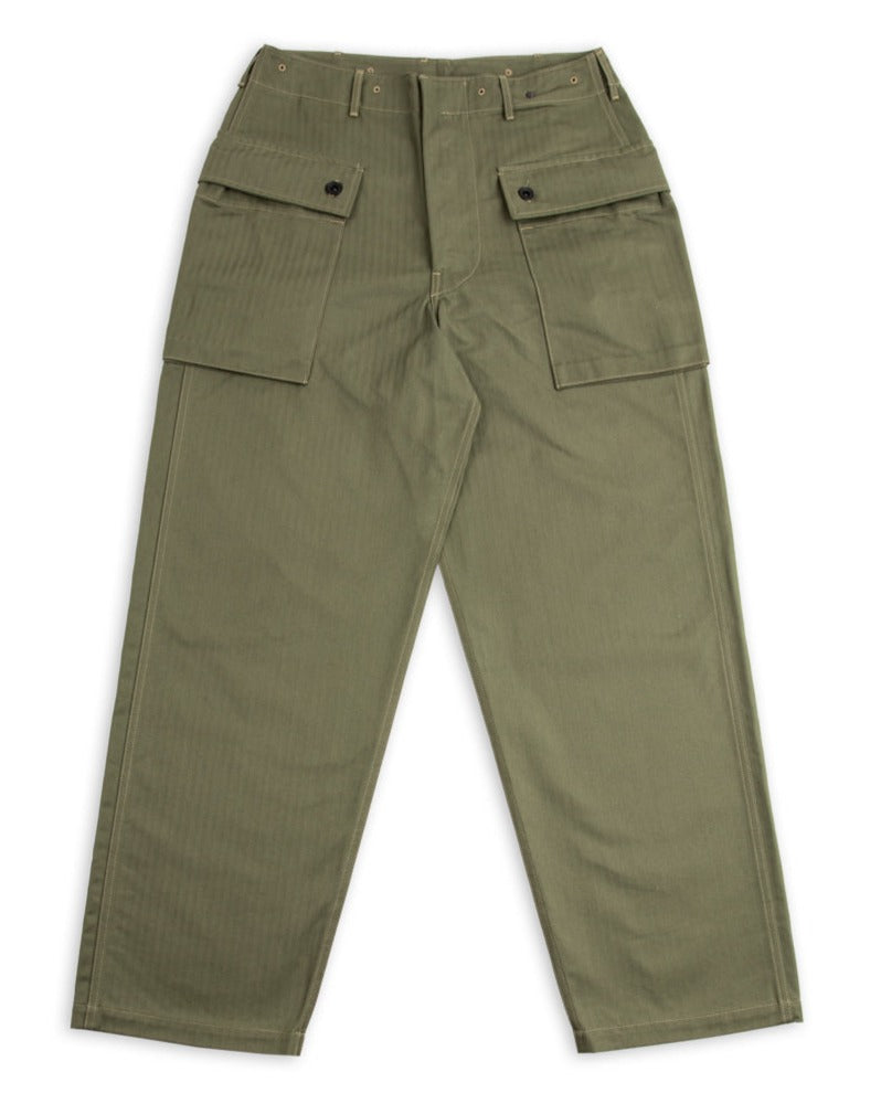 The Real McCoy's P-44 Utility Trousers - Sage Green – Standard