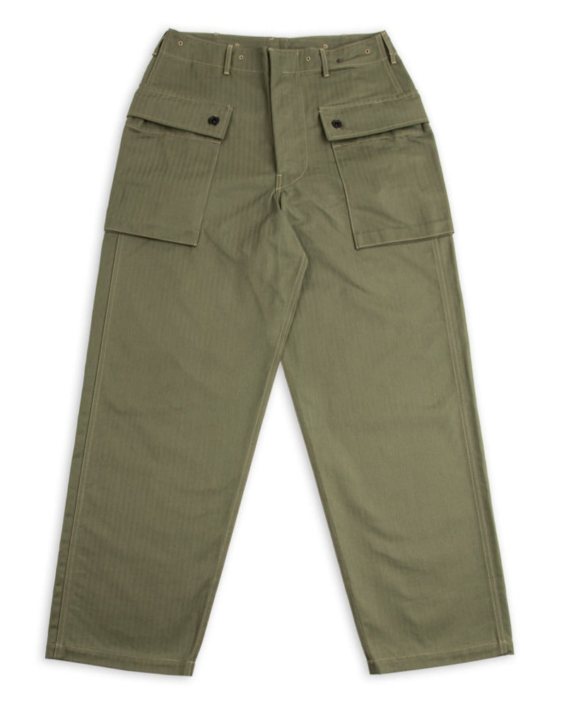 THE REAL MCCOY'S - Cotton-Poplin Cargo Trousers - Green