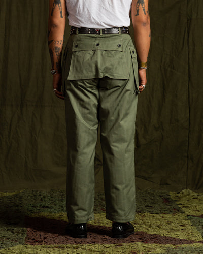 The Real McCoy's P-44 Utility Trousers - Sage Green - Standard & Strange