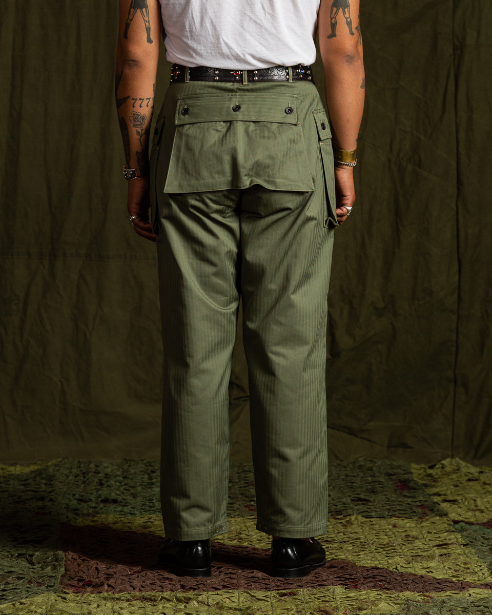 The Real McCoy's P-44 Utility Trousers - Sage Green - Standard & Strange