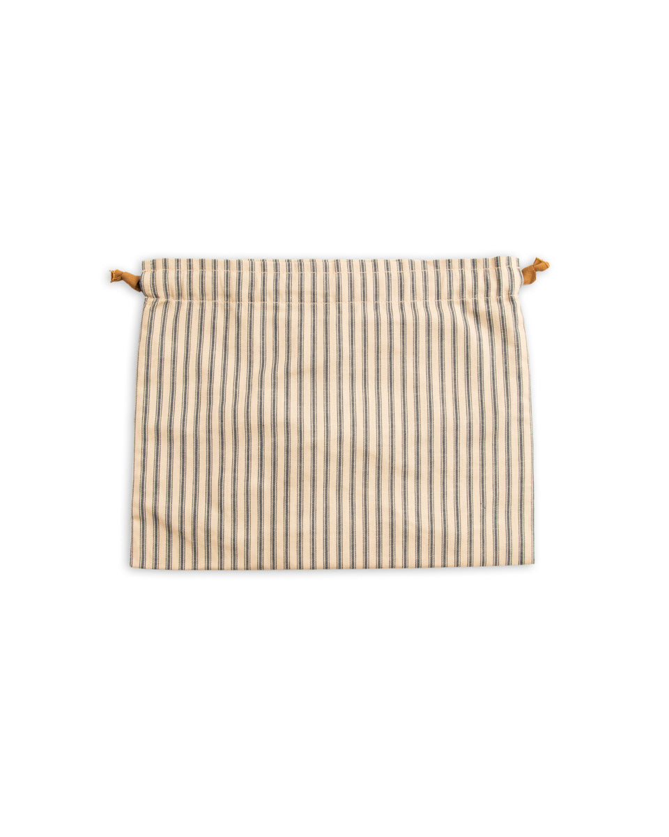 The Real McCoy's Ticking Stripe Apron Bag - Ecru - Standard & Strange