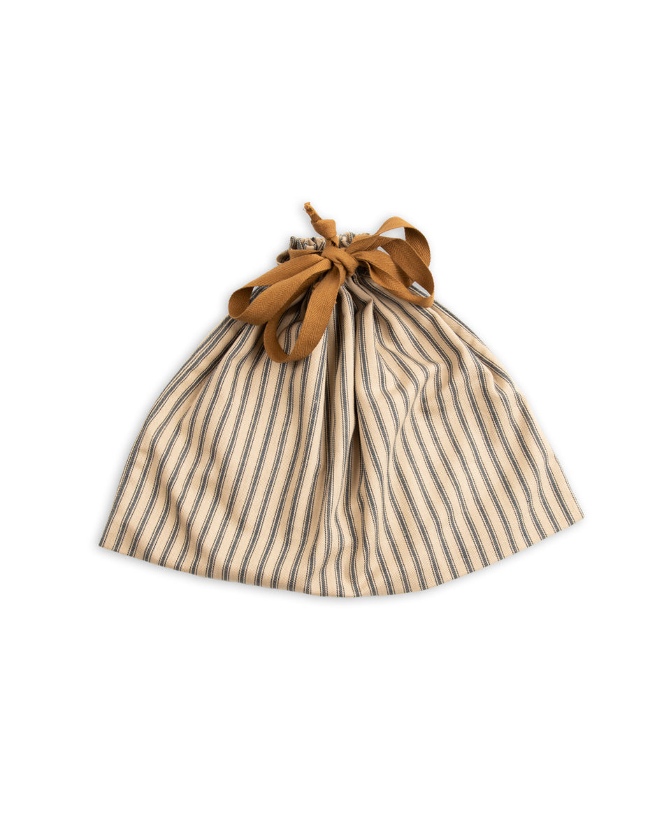 The Real McCoy's Ticking Stripe Apron Bag - Ecru - Standard & Strange