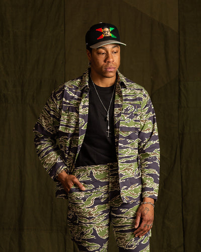 The Real McCoy's Tiger Camouflage Shirt - Late War Green - Standard & Strange