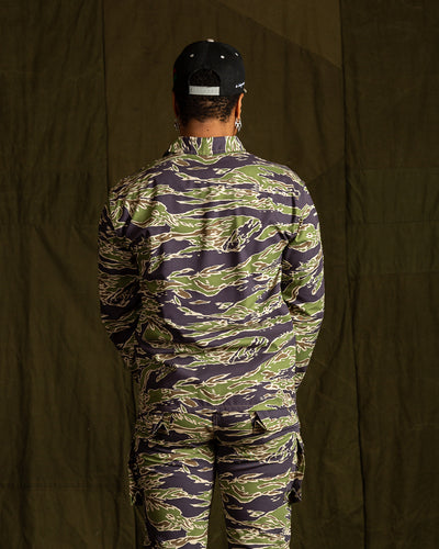 The Real McCoy's Tiger Camouflage Shirt - Late War Green - Standard & Strange