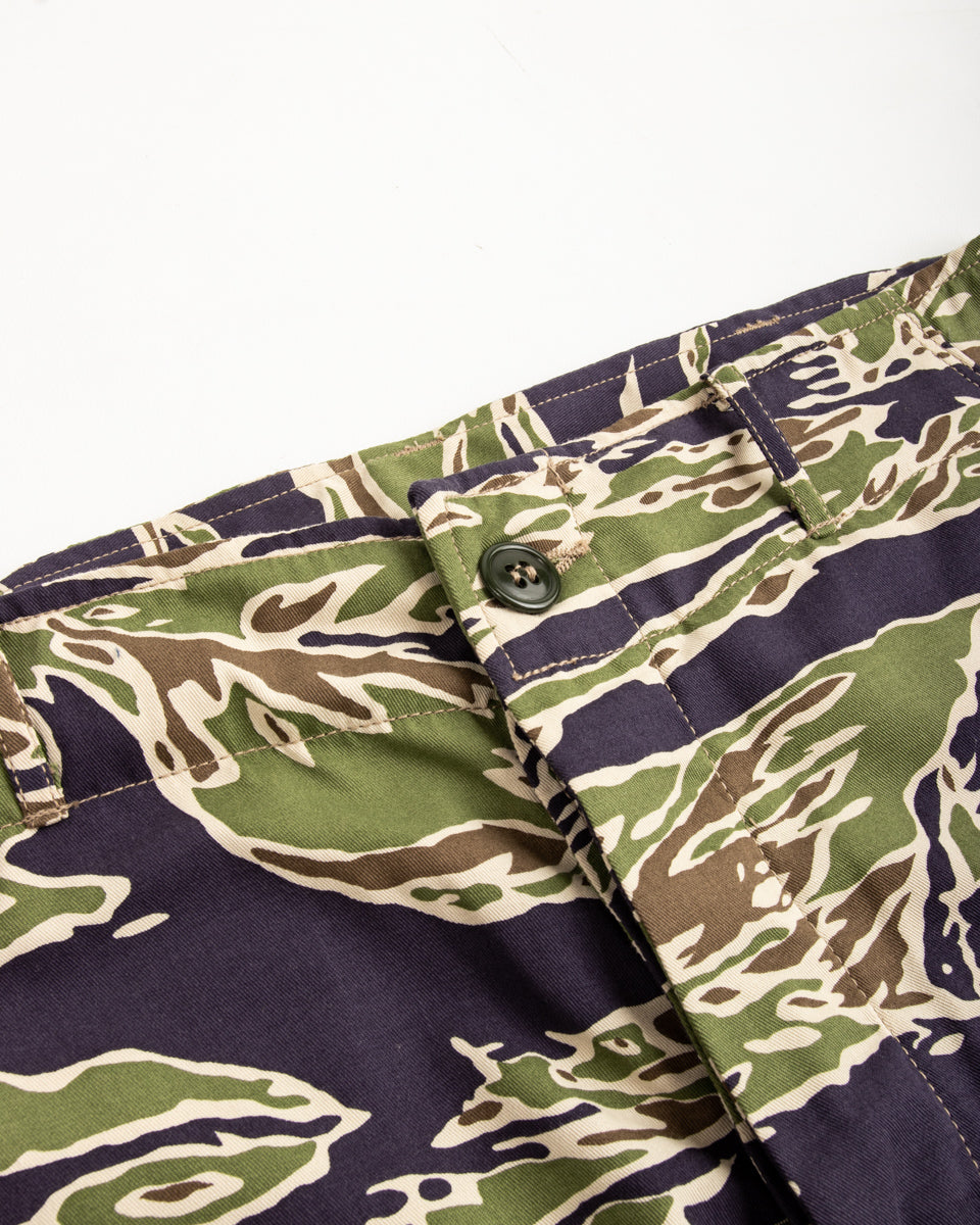 The Real McCoy's Tiger Camouflage Shirt - Late War Green Medium