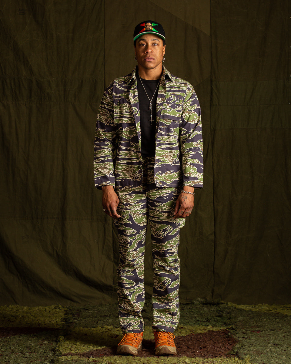 Tiger Camouflage Trousers - Late War Green