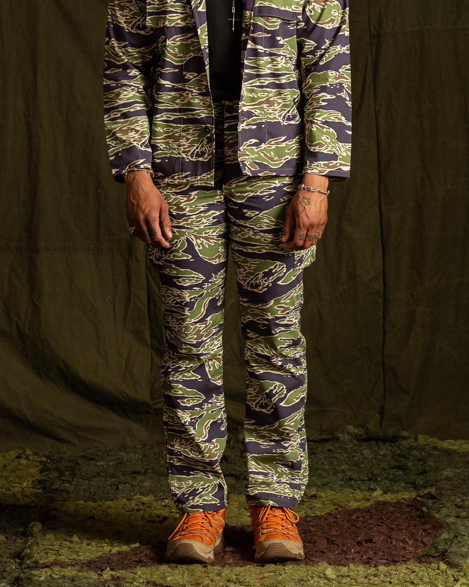 The Real McCoy's Tiger Camouflage Trousers - Late War Green - Standard & Strange
