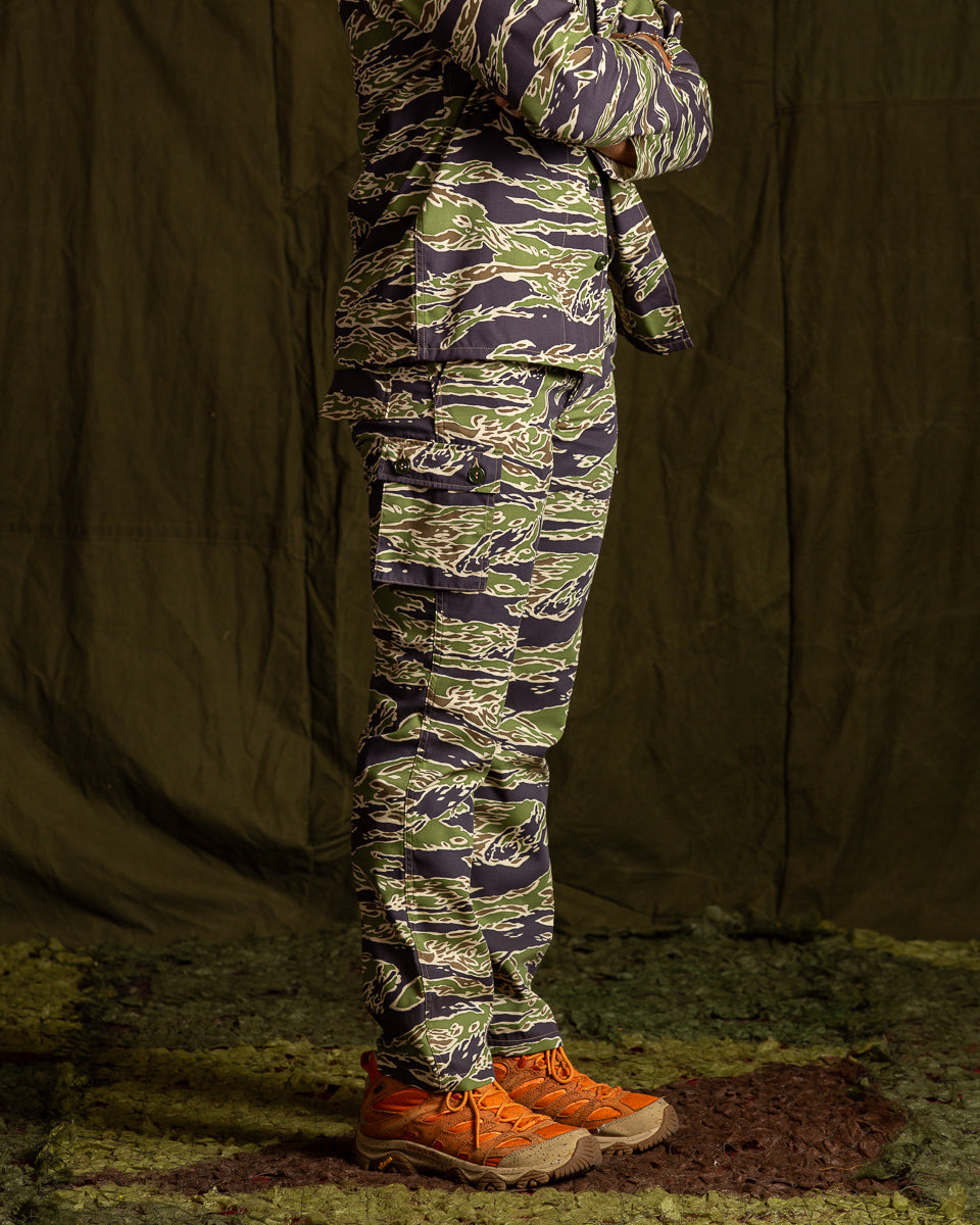Tiger Camouflage Trousers - Late War Green