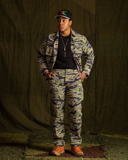 The Real McCoy's Tiger Camouflage Trousers - Late War Green - Standard & Strange