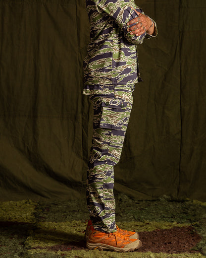 The Real McCoy's Tiger Camouflage Trousers - Late War Green - Standard & Strange
