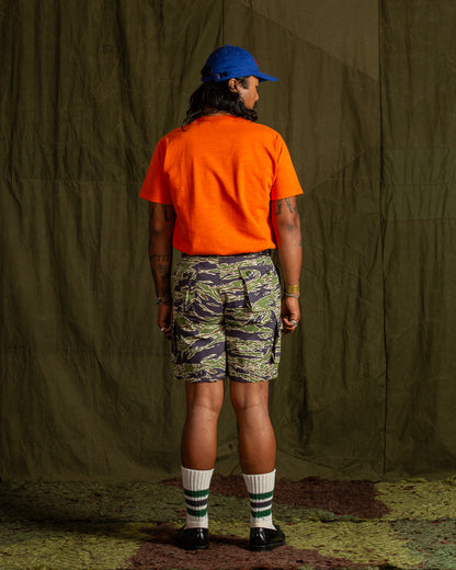 The Real McCoy's Tiger Camouflage Civilian Shorts - Late War Green - Standard & Strange