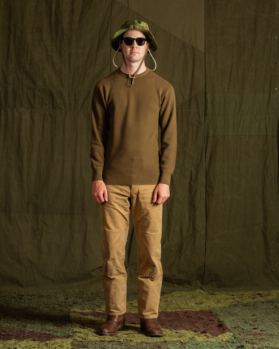 The Real McCoy's U.S. Army Military Thermal Shirt - Olive