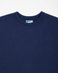 The Real McCoy's Waffle Thermal Shirt S/S - Navy - Standard & Strange