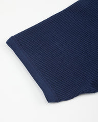 The Real McCoy's Waffle Thermal Shirt S/S - Navy - Standard & Strange