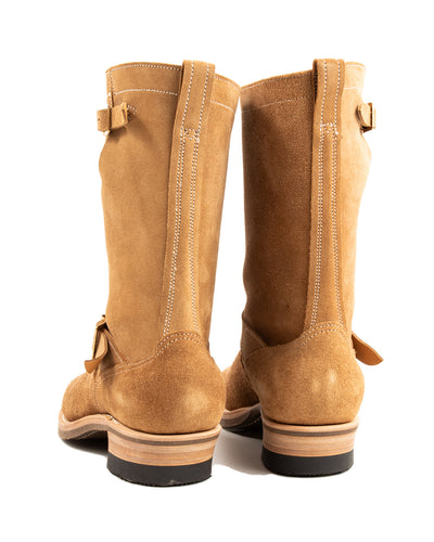 Rolling Dub Trio Griffin Engineer Boot - Dark Beige Suede - Standard & Strange