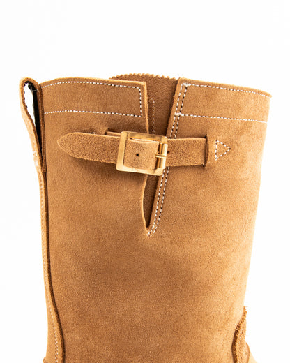 Rolling Dub Trio Griffin Engineer Boot - Dark Beige Suede - Standard & Strange