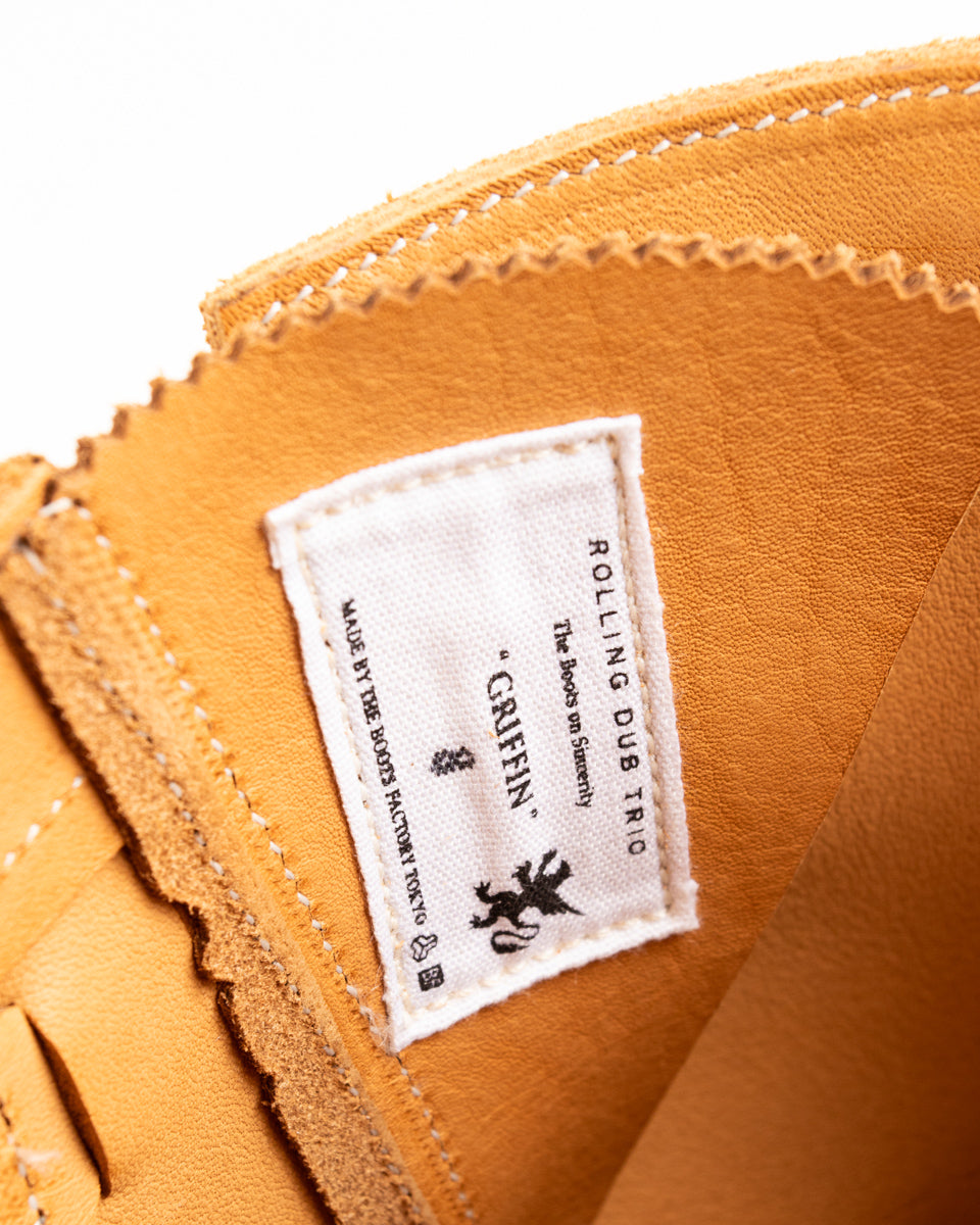 Rolling Dub Trio Griffin Engineer Boot - Dark Beige Suede