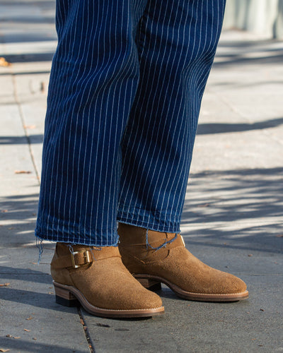 Rolling Dub Trio Griffin Engineer Boot - Dark Beige Suede - Standard & Strange