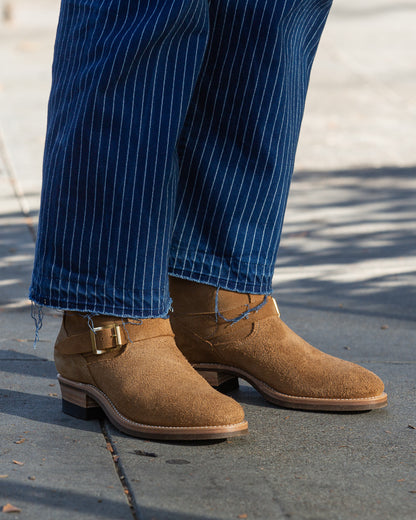 Rolling Dub Trio Griffin Engineer Boot - Dark Beige Suede - Standard & Strange