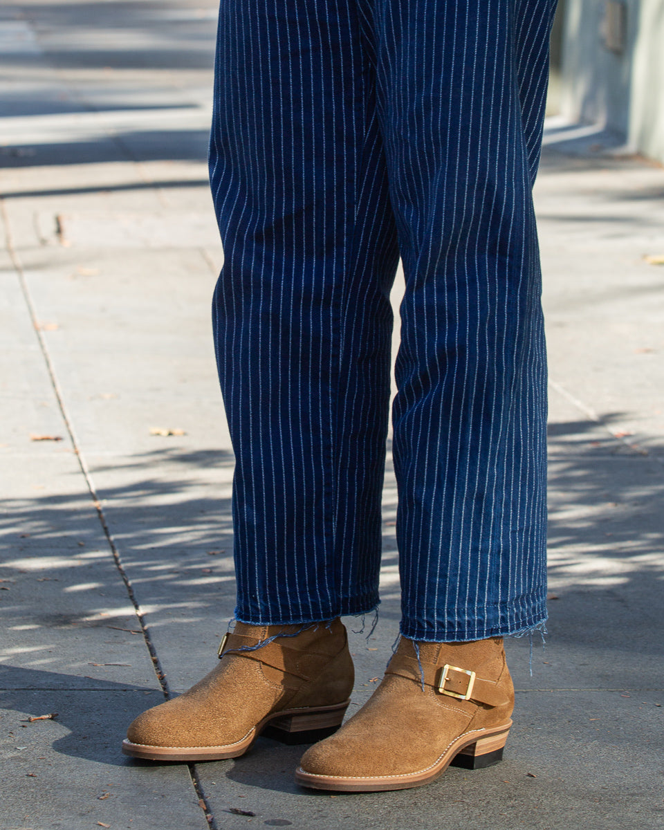 Rolling Dub Trio Griffin Engineer Boot - Dark Beige Suede - Standard & Strange