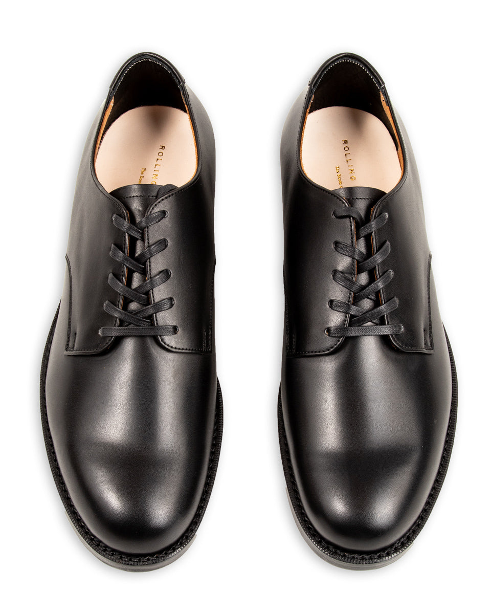 Rolling Dub Trio Masterpiece Derby Shoes - Black Japanese Box Calf - Standard & Strange
