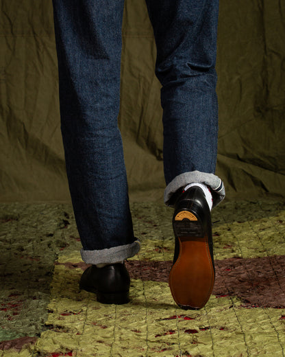 Rolling Dub Trio Masterpiece Derby Shoes - Black Japanese Box Calf - Standard & Strange