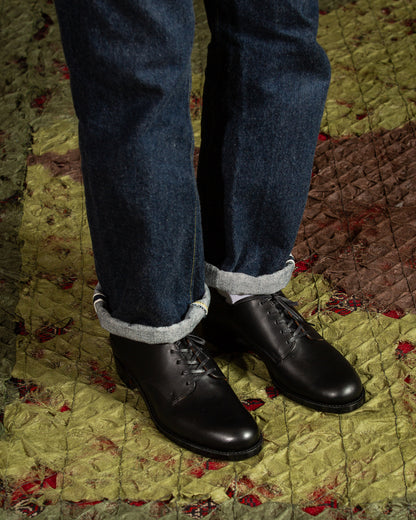 Rolling Dub Trio Masterpiece Derby Shoes - Black Japanese Box Calf - Standard & Strange