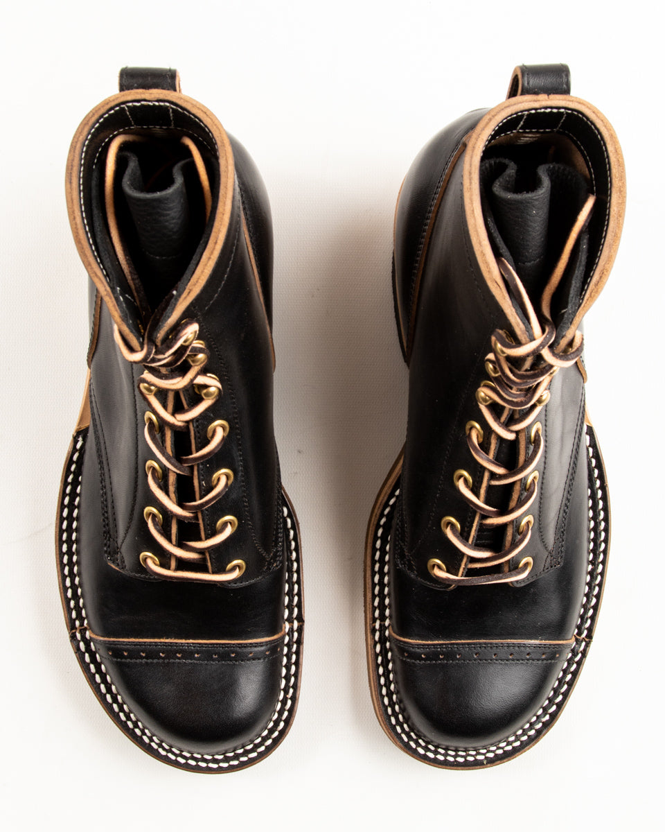 Rolling Dub Trio Roots 6" Boot - Black Horsebutt - Standard & Strange