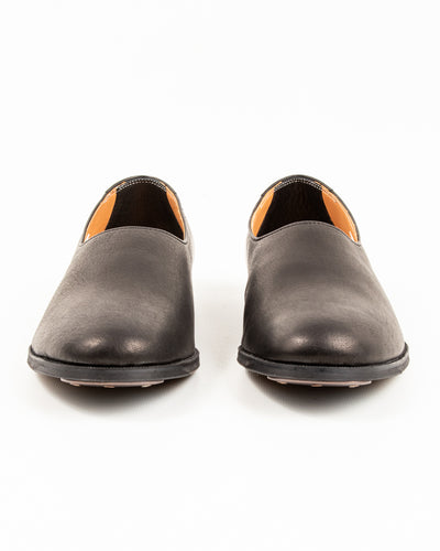 Rolling Dub Trio Swan Slip On - Black Deerskin - Standard & Strange