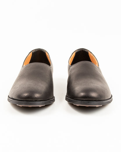 Rolling Dub Trio Swan Slip On - Black Deerskin - Standard & Strange