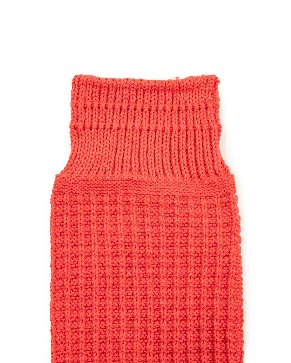 RoToTo Cotton Waffle Socks - Light Red - Standard & Strange