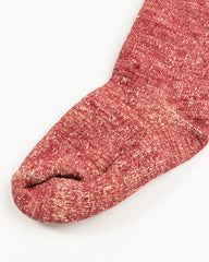 RoToTo Double Face Merino/Organic Cotton Socks - Dark Red/Brown - Standard & Strange