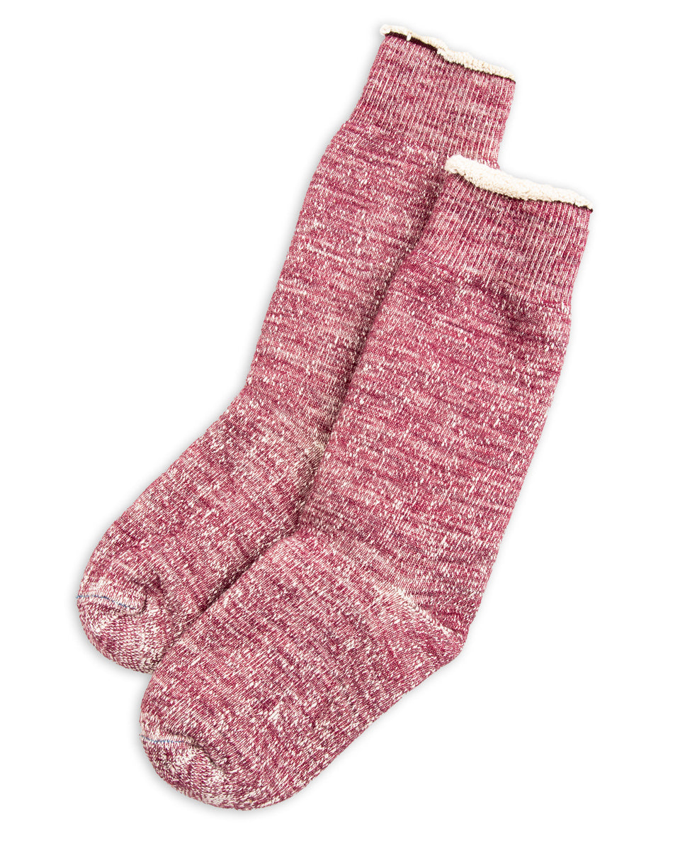 RoToTo Double Face Merino/Organic Cotton Socks - Grape - Standard & Strange