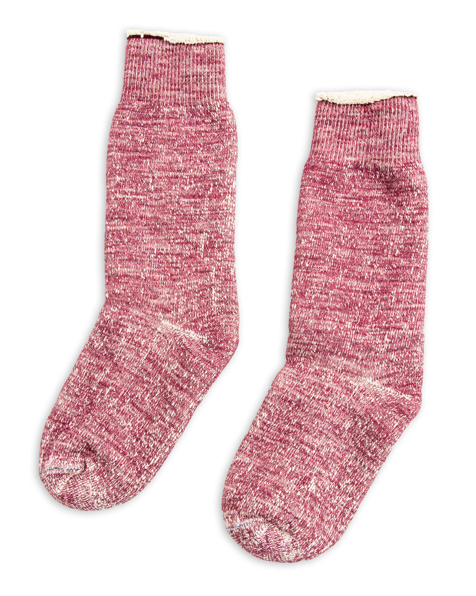 RoToTo Double Face Merino/Organic Cotton Socks - Grape - Standard & Strange