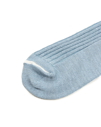 RoToTo Hemp/Organic Cotton Stripe Socks - Morning Blue/White - Standard & Strange