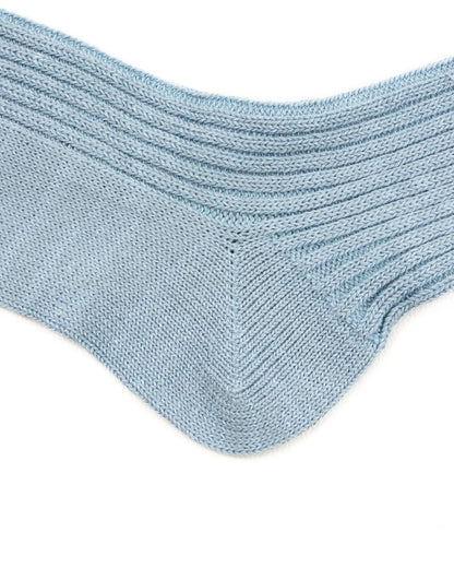 RoToTo Hemp/Organic Cotton Stripe Socks - Morning Blue/White - Standard & Strange
