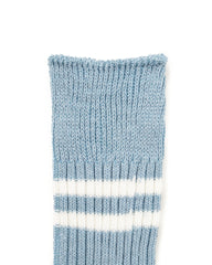 RoToTo Hemp/Organic Cotton Stripe Socks - Morning Blue/White - Standard & Strange