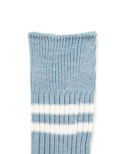 RoToTo Hemp/Organic Cotton Stripe Socks - Morning Blue/White - Standard & Strange