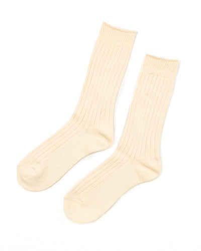 RoToTo Organic Cotton Daily 3-pack Sock - Ecru - Standard & Strange