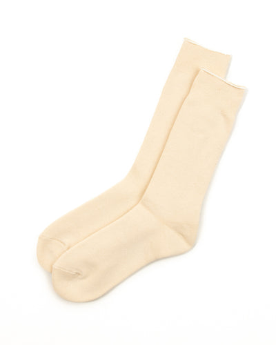 RoToTo Organic Cotton Daily 3-pack Sock - Ecru - Standard & Strange