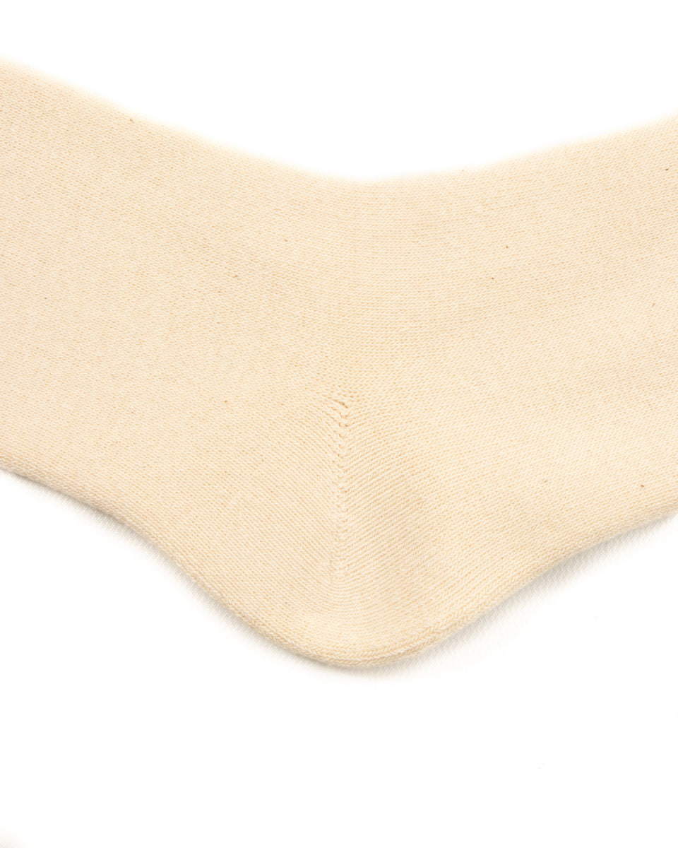 RoToTo Organic Cotton Daily 3-pack Sock - Ecru - Standard & Strange