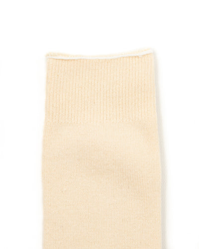 RoToTo Organic Cotton Daily 3-pack Sock - Ecru - Standard & Strange